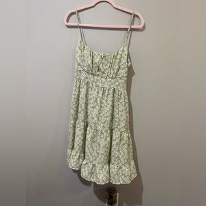 Light green floral dress